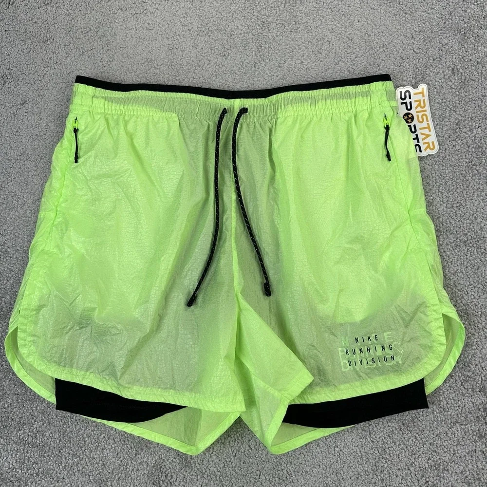 Nike Running Division Shorts Mens Medium Green 7